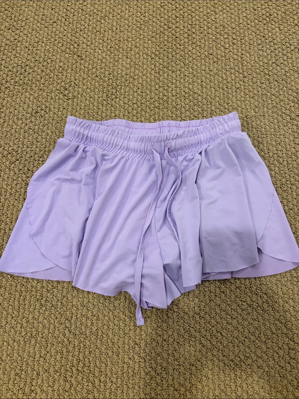 btween Lavender Girls' Skort with Drawstring Waist